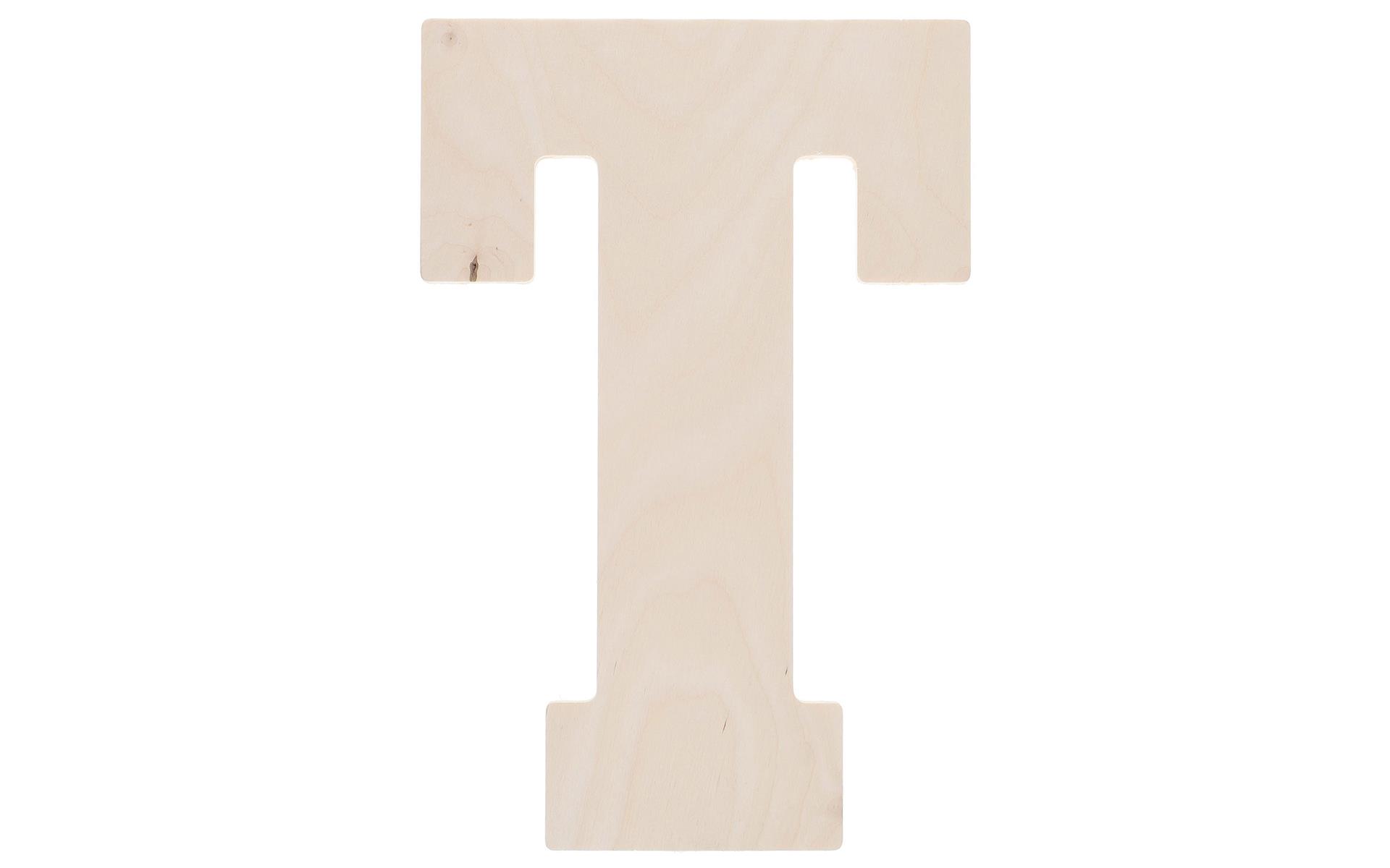 Good Wood by Leisure Arts Letter 13 T, Wooden Letters, Wood